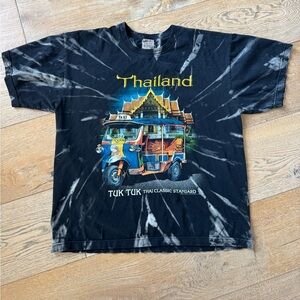 LF Thailand Tuk Tuk T-Shirt - Black Tie-Dye
Oversized